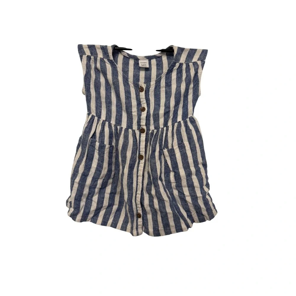 Old Navy Printed Linen-Blend Utility-Pocket Dress for‎ Baby (6-12M)